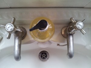 My tap, I love how it tells me the date it was made on the top part of each faucet.